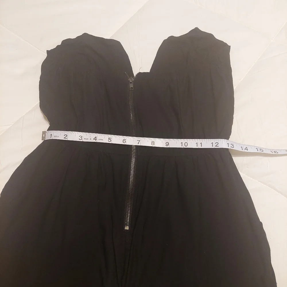 Strapless Jumpsuit, Deep V Neck, Stretchy - Picture 12 of 15